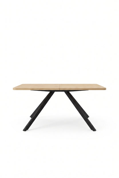 Table à manger extensible 160 à 240 cm, 6 à 10 personnes, charge 100 kg, sur fond blanc